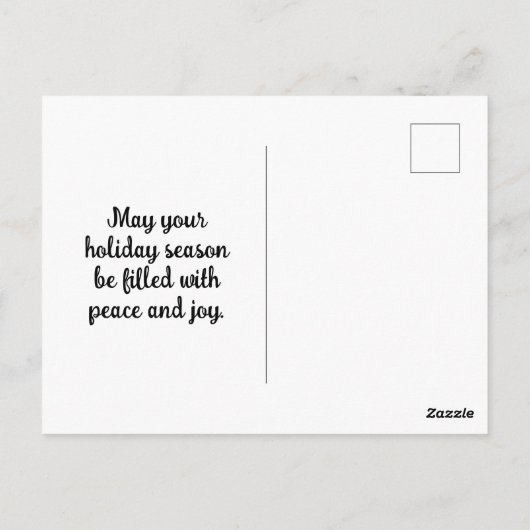 Niedliche Weihnachtsmäuse und Baum auf Burgund Rot Postkarte (Rückseite)