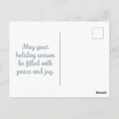 Niedliche Weihnachtsmäuse und -bäume Postkarte (Rückseite)