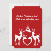 Niedliche Weihnachtsmeisterschaften Weiße Weihnach Feiertagskarte (Vorderseite)