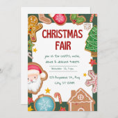 Niedliche Weihnachtsmesse grün und rot Feiertagskarte (Vorne/Hinten)