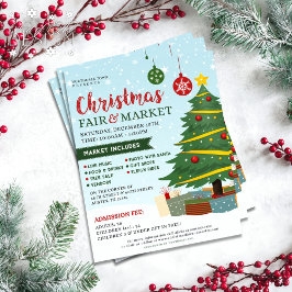 Niedliche Weihnachtsmesse & Market Holiday Event Flyer