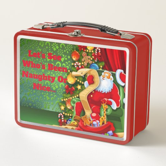 Niedliche Weihnachtsmetall-Lunch Box Metall Lunch Box (Vorderseite)