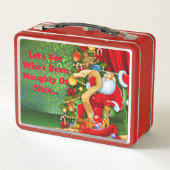 Niedliche Weihnachtsmetall-Lunch Box Metall Lunch Box (Rückseite)