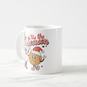 Niedliche Weihnachtsmilch und Cookie Kaffeetasse (Vorderseite Links)