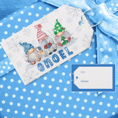 Niedliche Weihnachtsmomente GNOEL-Schneeflocken BI Geschenkanhänger