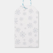 Niedliche Weihnachtsmomente GNOEL-Schneeflocken BI Geschenkanhänger (Rückseite)