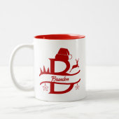 Niedliche Weihnachtsmonogramm und Tasse (Links)