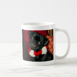 Niedliche WeihnachtsMops-Kaffee-Tasse Kaffeetasse