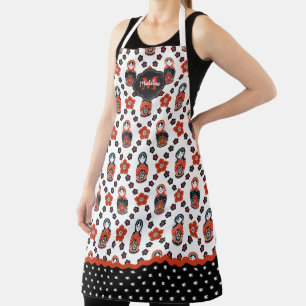 Niedliche Weihnachtsmuppe Matryoshka Schürze