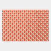 Niedliche Weihnachtsmuster Geschenkpapier Set (Vorderseite)