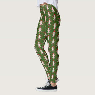 Niedliche Weihnachtsnacht Axolotl Gemustert Leggings