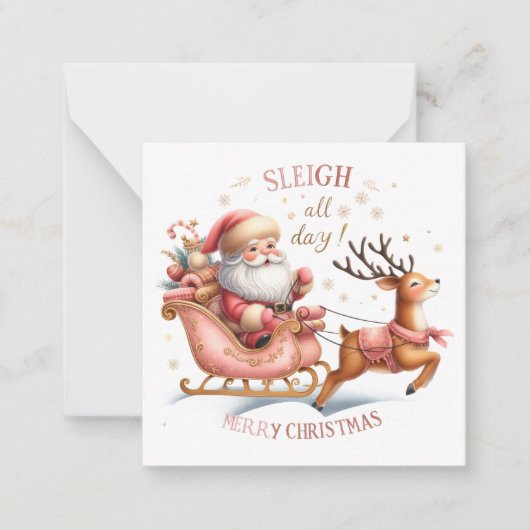 Niedliche Weihnachtsnotelets Mitteilungskarte (Vorderseite)