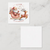 Niedliche Weihnachtsnotelets Mitteilungskarte (Vorne/Hinten)