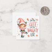 Niedliche Weihnachtsnotelets Mitteilungskarte (Vorderseite/Rückseite Beispiel)