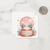 Niedliche Weihnachtsnotelets Mitteilungskarte (Vorderseite/Rückseite Beispiel)