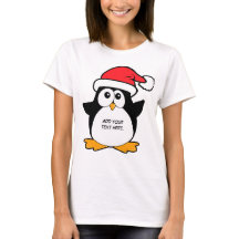 Niedliche Weihnachtspenguin-Gewohnheit