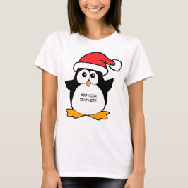 Niedliche Weihnachtspenguin-Gewohnheit T-Shirt