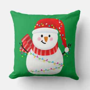 Niedliche Weihnachtspenguin-Kinder Kissen