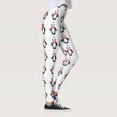 Niedliche Weihnachtspenguin Leggings (Rechts)