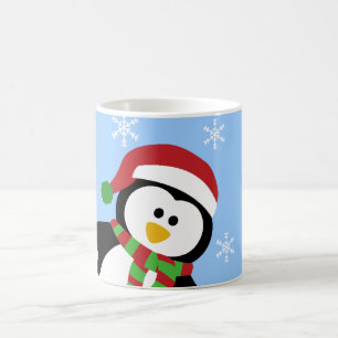 Niedliche Weihnachtspenguin-Tassen Kaffeetasse