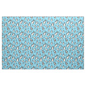 Niedliche Weihnachtspenguins Blassblau Gemustert Stoff (Fat Quarter (45,7 x 55,9 cm))