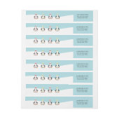 Niedliche Weihnachtspinguine (Bogen)