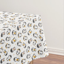 Niedliche Weihnachtspinguine auf Weiß