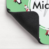 Niedliche Weihnachtspinguine Mousepad (Ecke)
