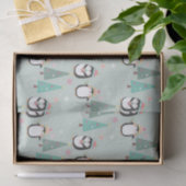 Niedliche Weihnachtspinguine Seidenpapier (Geschenk)