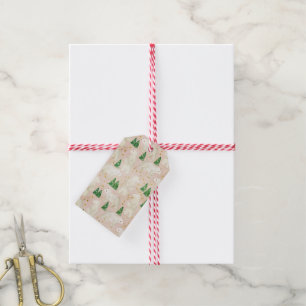 Niedliche Weihnachtspolarbären in Evergreen Forest Geschenkanhänger