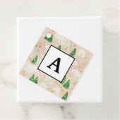 Niedliche Weihnachtspolarbären in Evergreen Forest Geschenkanhänger (Beispiel)