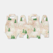 Niedliche Weihnachtspolarbären in Evergreen Forest Geschenkschachtel (Ungefaltet)
