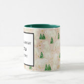 Niedliche Weihnachtspolarbären in Evergreen Forest Tasse (Zentrum)