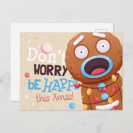 Niedliche Weihnachtspostkarte Postkarte (Vorne/Hinten)