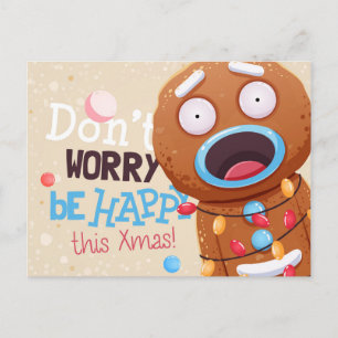 Niedliche Weihnachtspostkarte Postkarte