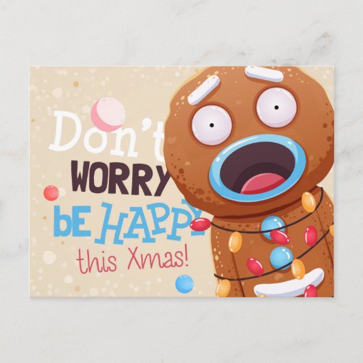 Niedliche Weihnachtspostkarte Postkarte (Vorderseite)