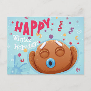 Niedliche Weihnachtspostkarte Postkarte