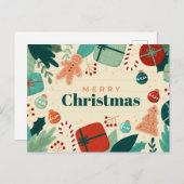 Niedliche Weihnachtspostkarte Postkarte (Vorne/Hinten)
