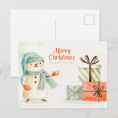 Niedliche Weihnachtspostkarte Postkarte (Vorne/Hinten)