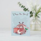 Niedliche Weihnachtspostkarte Postkarte (Stehend Vorderseite)