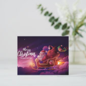 Niedliche Weihnachtspostkarte Postkarte (Stehend Vorderseite)