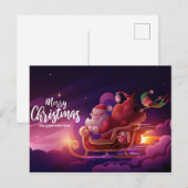 Niedliche Weihnachtspostkarte Postkarte (Vorne/Hinten)