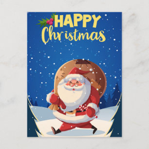 Niedliche Weihnachtspostkarte Postkarte
