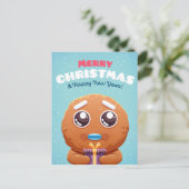 Niedliche Weihnachtspostkarte Postkarte (Stehend Vorderseite)