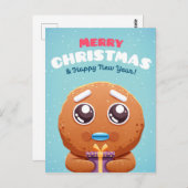 Niedliche Weihnachtspostkarte Postkarte (Vorne/Hinten)