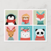 Niedliche Weihnachtspostkarte Postkarte (Vorderseite)