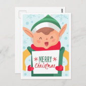 Niedliche Weihnachtspostkarte Postkarte (Vorne/Hinten)