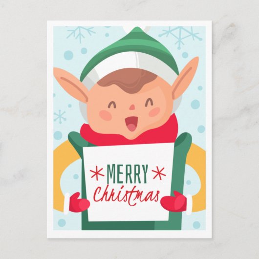 Niedliche Weihnachtspostkarte Postkarte (Vorderseite)