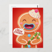 Niedliche Weihnachtspostkarte Postkarte (Vorne/Hinten)