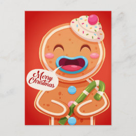 Niedliche Weihnachtspostkarte Postkarte